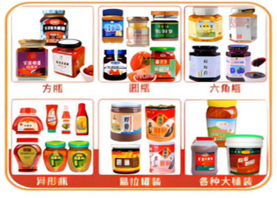 MY-PZX-JL ±1% Sauce And Paste 1-10 Heads automatic Bottle Filling Machine Production Line 5-60 Bottles/minute