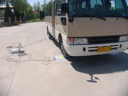 IN-ST01 Grey Aluminum Portable Truck Scale 10t，20t，40t  4 pads For car weighing IP66 7.5V/3A or 12V/3A